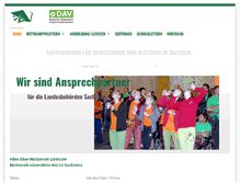 Tablet Screenshot of alpenverein-sachsen.de